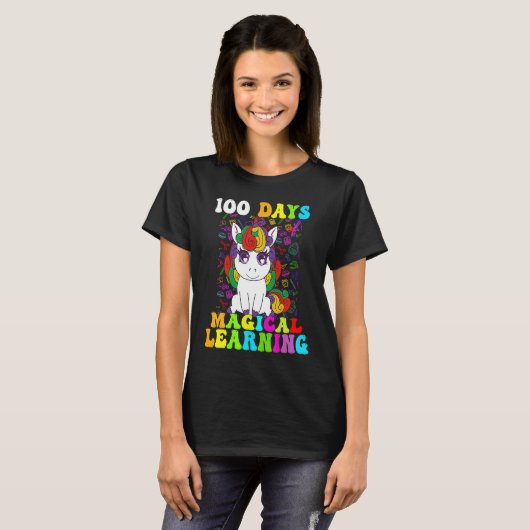 T-shirt 100 Days Of Magical Learning 100th Day Of School U (Devant entier)