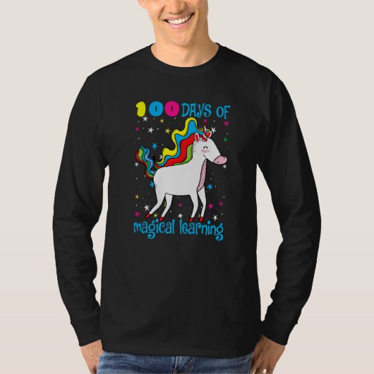 T-shirt 100 Days Of Magical Learning 100th Day Of School U (Devant)
