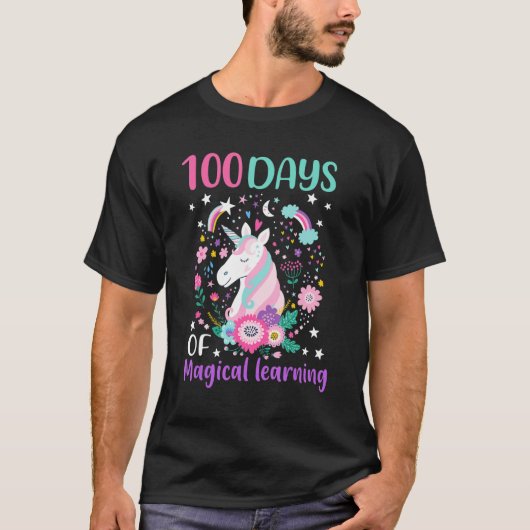 T-shirt 100 Days Of Magical Learning 100th Day Of School U (Devant)