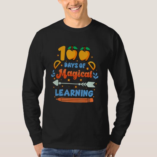 T-shirt 100 Days Of Magical Learning  Student Teacher (Devant)
