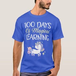 T-shirt 100 Days Of Magical Learning Unicorn Lovereacher f