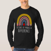 T-shirt 100 Days of Making a Difference Rainbow 100th Day  (Devant)