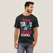 T-shirt 100 Days Of Nursing School (Devant entier)