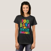 T-shirt 100 Days Of Roar Someness 100 Days Of School Rex D (Devant entier)