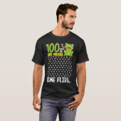 T-shirt 100 Days of School 3rd Grade Frog Time Flies Boys (Devant entier)