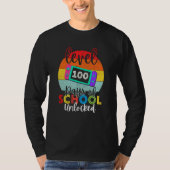 T-shirt 100 Days of School Boys Retro 100th Day School Gir (Devant)