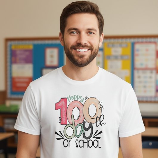 T-shirt 100 Days of School Celebration Basic