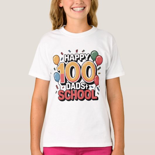 T-shirt 100 Days of School Celebration Tee (Devant)