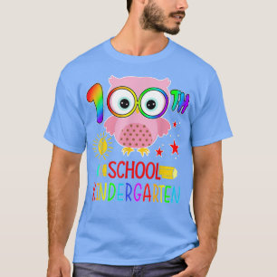 T-shirt 100 Days Of School Cute Owl Lover 100th Day Of Kin