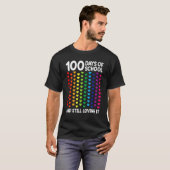 T-shirt 100 Days Of School Heart Teacher Kids Students (Devant entier)