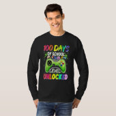 T-shirt 100 Days of School Level Unlocked Video Games Game (Devant entier)