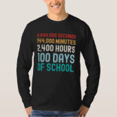 T-shirt 100 Days of School Math (Devant)