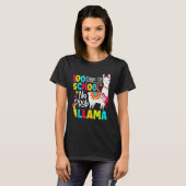 T-shirt 100 days of school no prob llama (Devant entier)