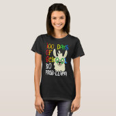 T-shirt 100 Days Of School No Prob Llama 100th Day School  (Devant entier)