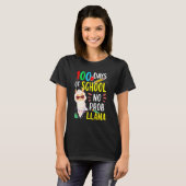 T-shirt 100 Days Of School No Prob Llama Funny Llama Sayin (Devant entier)