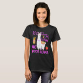 T-shirt 100 Days Of School No Prob Llama Llama Teacher 100 (Devant entier)