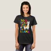 T-shirt 100 Days Of School No Prob Llama Llama Teacher 100 (Devant entier)