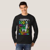 T-shirt 100 Days Of School No Prob Llama Llama Teacher 100 (Devant entier)