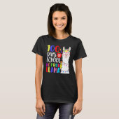 T-shirt 100 Days Of School No Prob Llama Llama Teacher 100 (Devant entier)