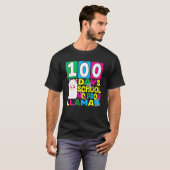 T-shirt 100 Days Of School No Prob Llama Llama Teacher And (Devant entier)