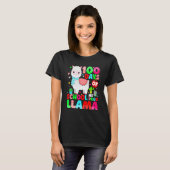 T-shirt 100 Days Of School No Prob Llama Llama Teacher And (Devant entier)