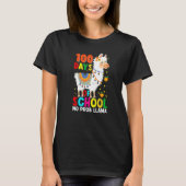 T-shirt 100 Days Of School No Prob-llama Llama Teacher And (Devant)