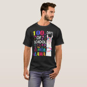 T-shirt 100 Days Of School No Prob Llama Llama Teacher Stu (Devant entier)