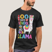 T-shirt 100 Days of School No Probllama 100th Day Girls St (Devant)