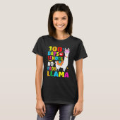 T-shirt 100 Days Of School  No Probllama Llama 100th Day 9 (Devant entier)