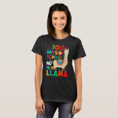 T-shirt 100 Days of School No Probllama Llama 100th Day Te (Devant entier)