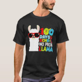 T-shirt 100 Days Of School No Probllama Llama Lover Studen (Devant)