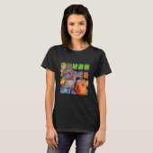 T-shirt 100 Days Of School pencil Dabbing cat smarter stud (Devant entier)