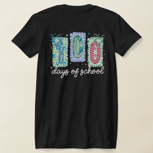 T-shirt 100 Days of School PNG Sublimation Design (Couchage Retour)