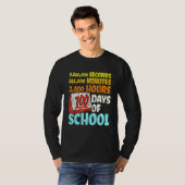 T-shirt 100 Days Of School Seconds Minutes Hours 100th Day (Devant entier)