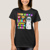 T-shirt 100 Days of School Shirt No Probllama Llama 100th  (Devant)
