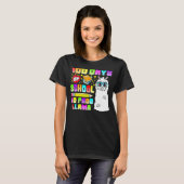 T-shirt 100 Days of School Shirt No Probllama Llama 100th  (Devant entier)