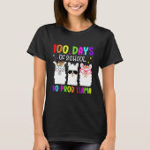 T-shirt 100 Days of School Shirt No Probllama Llama Teache (Devant)