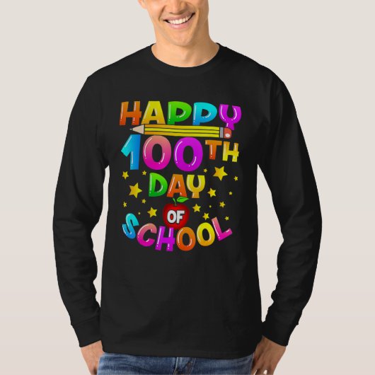 T-shirt 100 Days Of School Teacher 100th Day Of School 1 (Devant)