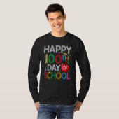 T-shirt 100 Days Of School Teacher and Kids Happy 100th Da (Devant entier)