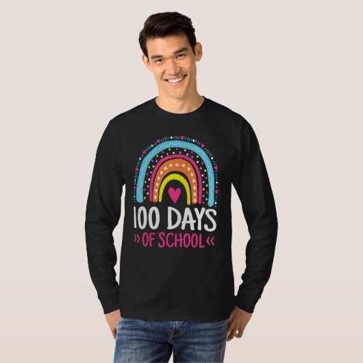 T-shirt 100 Days Of School Teacher Student Kids 100th Day (Devant entier)