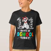 T-shirt 100 Days Of School Today Cute Dog Teacher Student (Devant)