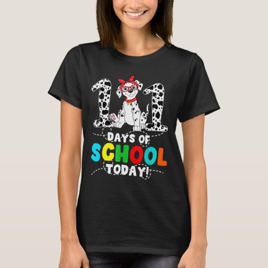 T-shirt 100 Days Of School Today Cute Dog Teacher Student (Devant)