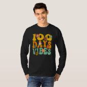 T-shirt 100 Days Of School Vibes 100th Day Of School Retro (Devant entier)
