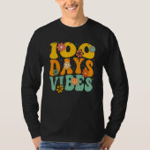 T-shirt 100 Days Of School Vibes 100th Day Of School Retro (Devant)