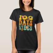 T-shirt 100 Days Of School Vibes 100th Day Of School Retro (Devant)