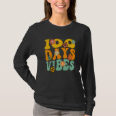 T-shirt 100 Days Of School Vibes 100th Day Of School Retro (Devant)