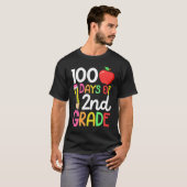 T-shirt 100 Days Of Second 2nd Grade Teacher 100th Day Of (Devant entier)