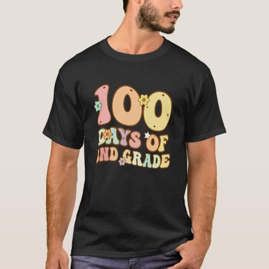 T-shirt 100 Days Of Second Grade Teacher 100th Day Of Scho (Devant)