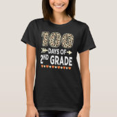 T-shirt 100 Days Of Second Grade Teacher 100th Day Of Scho (Devant)