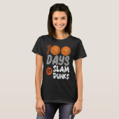 T-shirt 100 Days Of Slam Dunk Basketball 100th Day Of Scho (Devant entier)